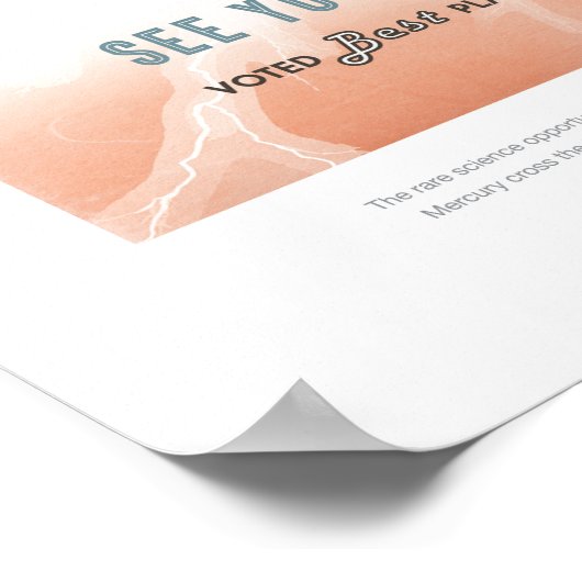 Futuristic Space Poster - Venusisches Observatory (Ecke)