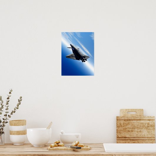 Futuristic Space Shuttle Poster (Küche)