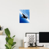 Futuristic Space Shuttle Poster (Heimbüro)