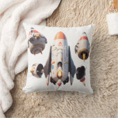 Futuristic Spacecraft Design Detachable Modules Kissen (Decke)