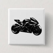 Futuristic Sport Motorcycle Design Button (Vorderseite)