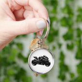 Futuristic Sport Motorcycle Design Schlüsselanhänger (Hand)