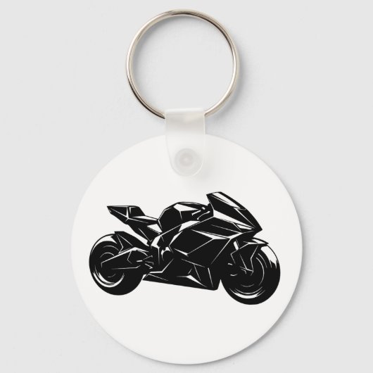 Futuristic Sport Motorcycle Design Schlüsselanhänger (Vorderseite)