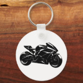Futuristic Sport Motorcycle Design Schlüsselanhänger (Vorderseite)