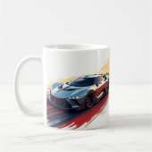 Futuristic Sports Car - Sleek AI Generated Design Kaffeetasse (Links)