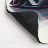 Futuristic Sports Car - Sleek AI Generated Design Mousepad (Ecke)