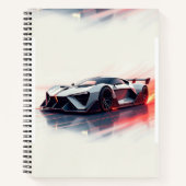 Futuristic Sports Car - Sleek AI Generated Design Notizblock (Vorderseite)
