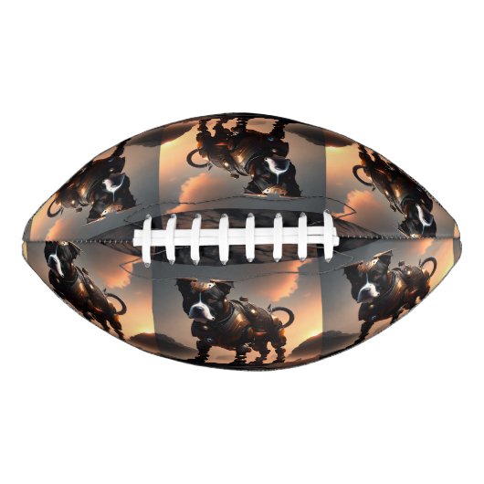 Futuristic Staffordshire Terrier Robot, Football (Vorderseite)