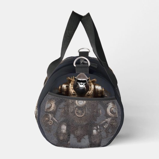 Futuristic Steampunk Gorilla, Duffle Bag (Rechts)