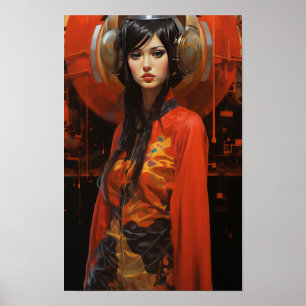 Futuristic Syd Mead und Chris Foss Inspiriertes Po Poster