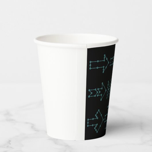 Futuristic Tech Arrow Circuit Design Pappbecher (Rechts)