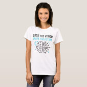 Futuristic Tech Visionary: Abstrakter Binary Code T-Shirt (Vorne ganz)