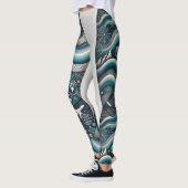 Futuristic Travel Tech Leggings - Global (Links)
