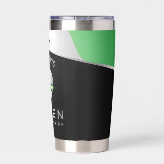 Futuristic UFO & Alien Head Thermobecher (Rückseite)