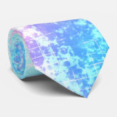 Futuristic Vaporwave Pastel Galaxy Grid Krawatte (Gerollt)