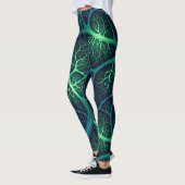 Futuristic Zombie Aesthetic Pattern – Biomechanica Leggings (Links)