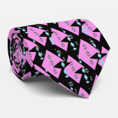 Futuristik Diamond Pattern Krawatte (Gerollt)