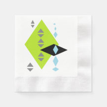Futuristik Moderne Geometrie Print Napkins