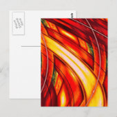 Futuristisch Abstrakt Postkarte (Vorne/Hinten)