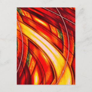 Futuristisch Abstrakt Postkarte