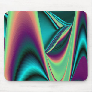 futuristisch, Abstrakter Regenbogen Mousepad