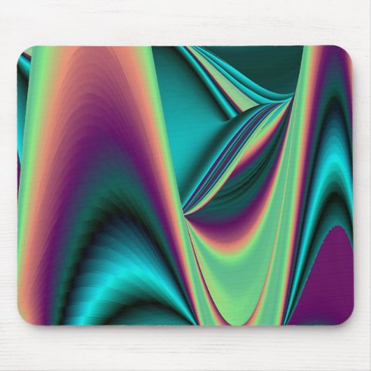 futuristisch, Abstrakter Regenbogen Mousepad (Vorne)