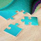 futuristisch, Abstrakter Regenbogen Puzzle (Seite)