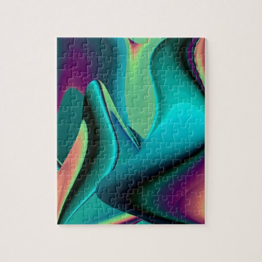 futuristisch, Abstrakter Regenbogen Puzzle (Vertikal)