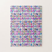 Futuristisch angehender High-Tech-Haarschwanz Puzzle (Vertikal)