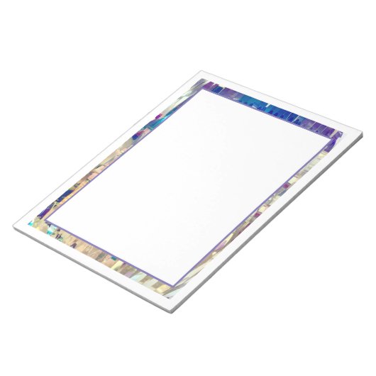 Futuristisch Aquamarin Notizblock (angewinkelt)