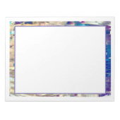 Futuristisch Aquamarin Notizblock (Vorderseite)