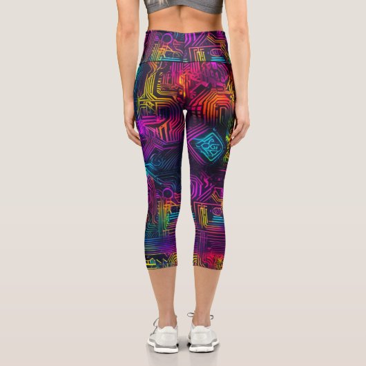 futuristisch capri leggings (Rückseite)