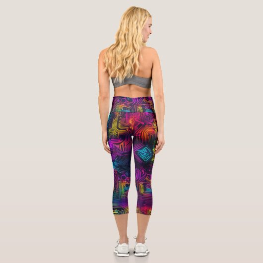 futuristisch capri leggings (Rückseite)