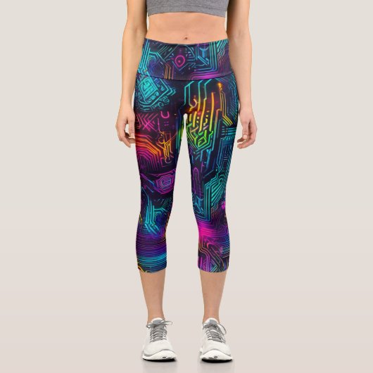 futuristisch capri leggings (Vorderseite)