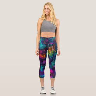 futuristisch capri leggings