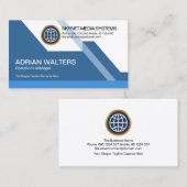 Futuristisch-dynamisch-farbig Atemberaubender Star Visitenkarte (Vorne/Hinten)