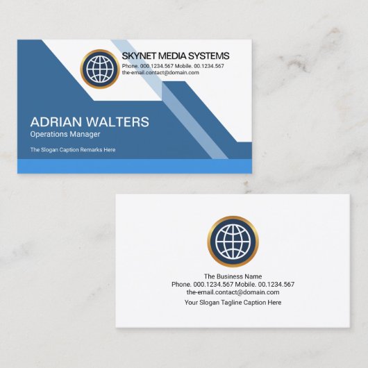 Futuristisch-dynamisch-farbig Atemberaubender Star Visitenkarte (Vorne/Hinten)