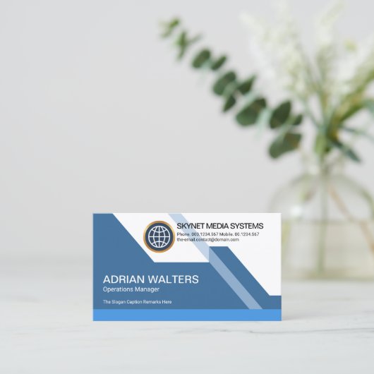 Futuristisch-dynamisch-farbig Atemberaubender Star Visitenkarte (Stehend Vorderseite)