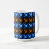 Futuristisch Gestreift Kaffeetasse (VorderseiteRechts)