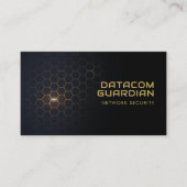 Futuristisch Hexagonal Muster Hitech | Modern Visitenkarte (Vorderseite)