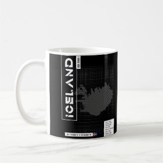 Futuristisch-Island Shape Map Kaffeetasse