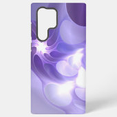 Futuristisch Lila Vortex Neon Abstrakt Case Samsung Galaxy Hülle (Rückseite)