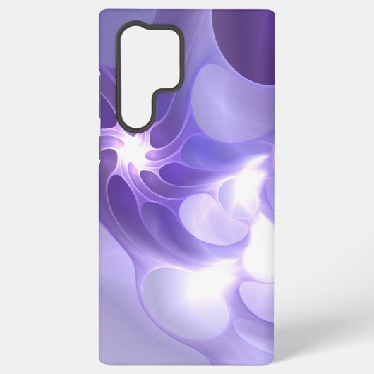 Futuristisch Lila Vortex Neon Abstrakt Case Samsung Galaxy Hülle (Rückseite)