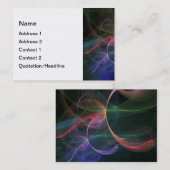 futuristisch visitenkarte (Vorne/Hinten)