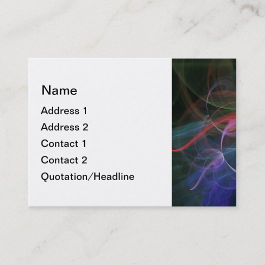 futuristisch visitenkarte (Vorderseite)