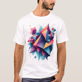 Futuristische Abstrakt geometrische Formen mit Neo T-Shirt