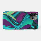 Futuristische Abstrakte 3D Metallic Rainbow Art Case-Mate iPhone Hülle (Rückseite (Horizontal))