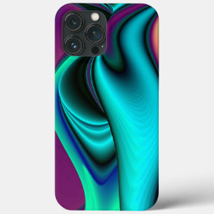 Futuristische Abstrakte 3D Metallic Rainbow Art Case-Mate iPhone Hülle