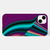 Futuristische Abstrakte 3D Metallic Rainbow Art Case-Mate iPhone Hülle (Rückseite (Horizontal))