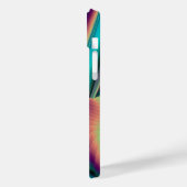 Futuristische Abstrakte 3D Metallic Rainbow Art Case-Mate iPhone Hülle (Rückseite / Links)